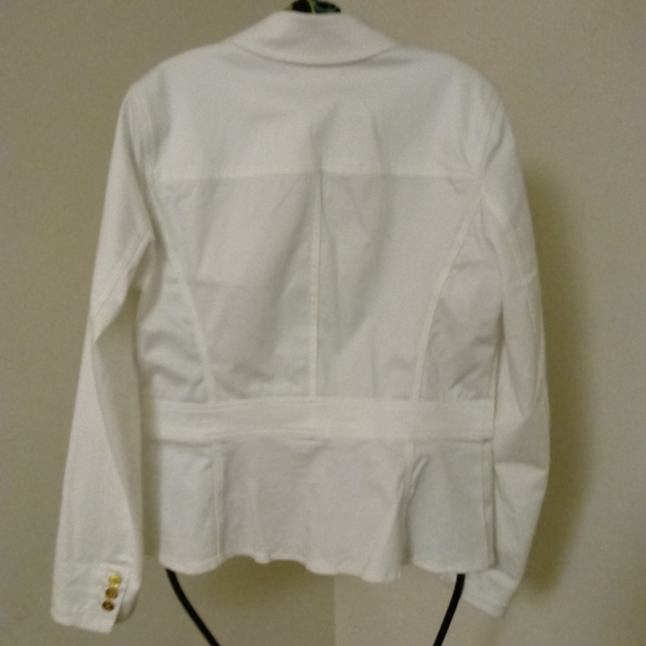 Chaps Jackets & Coats Chaps White Military Blazer Size Medium